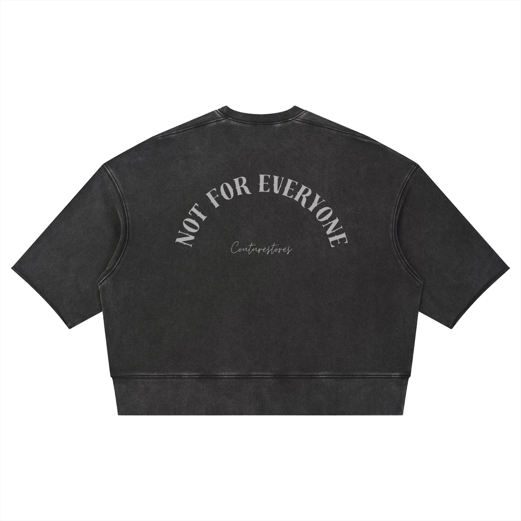 Unisex Mineral Wash Boxy Raw Edge T-Shirt