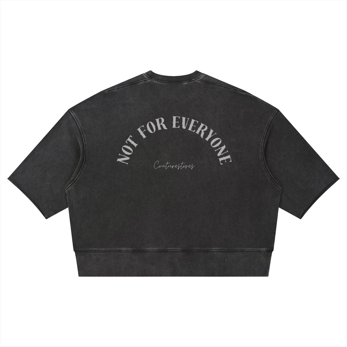 Unisex Mineral Wash Boxy Raw Edge T-Shirt