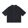 Unisex Vintage Wash Drop Shoulder Lyocell Shirt