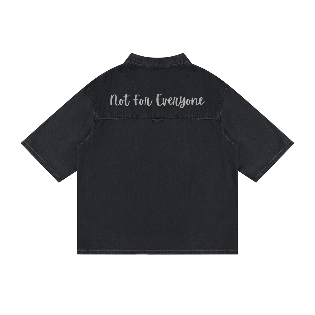 Unisex Vintage Wash Drop Shoulder Lyocell Shirt