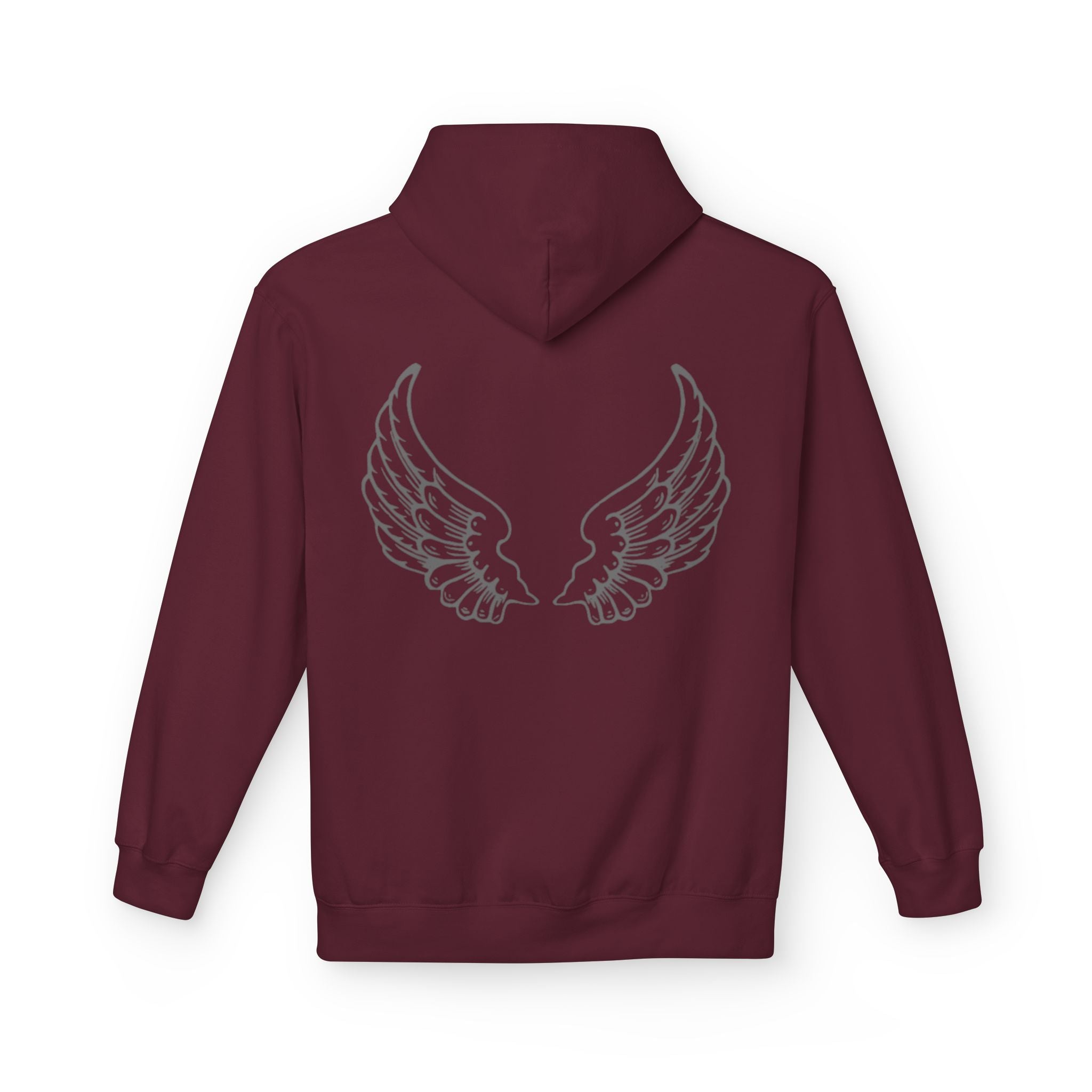 Angel Wings Fleece Hoodie - Cozy, Unisex, Casual Wear for Everyday Life, Gifts for Friends, Warm Layering, Fashion Statement
