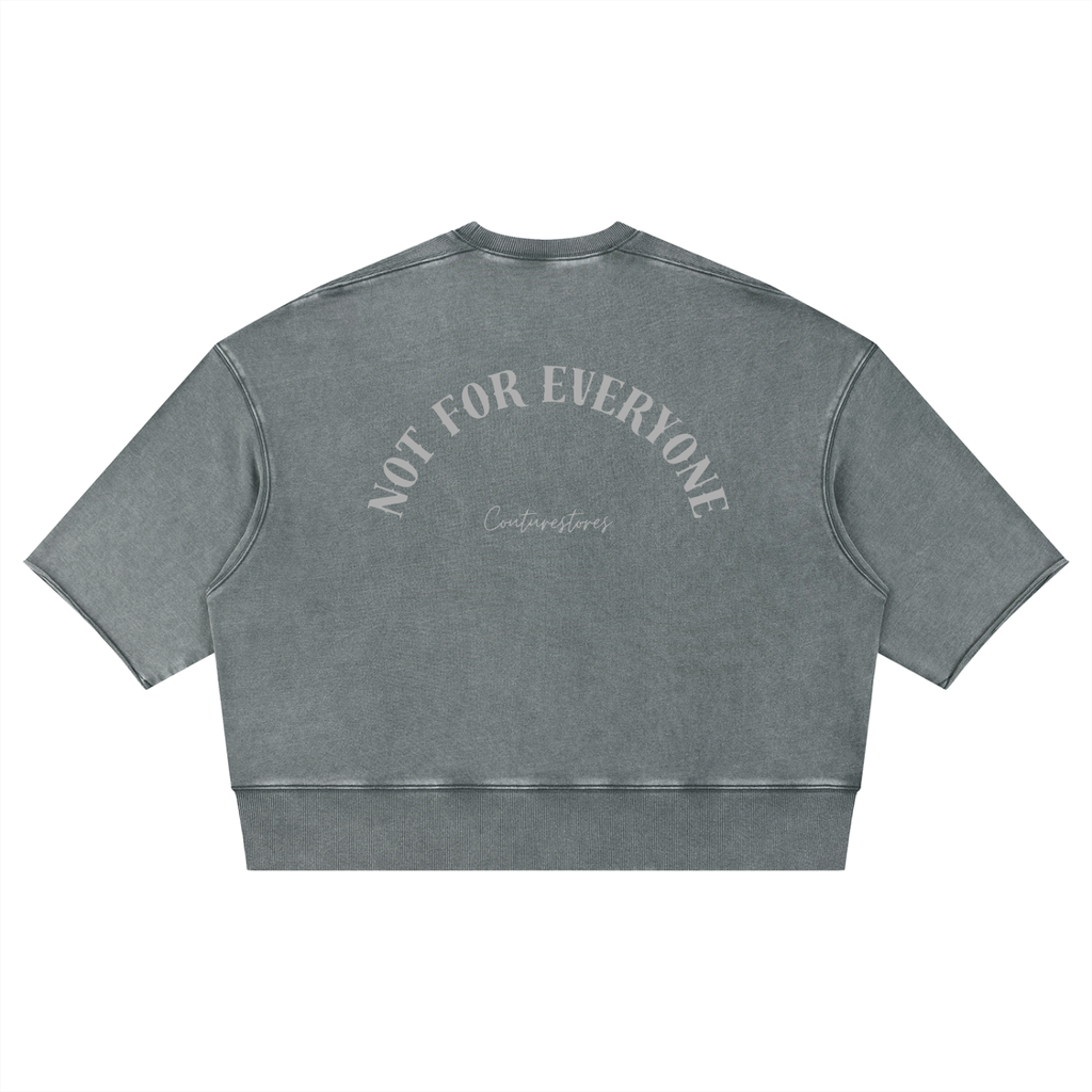 Unisex Mineral Wash Boxy Raw Edge T-Shirt