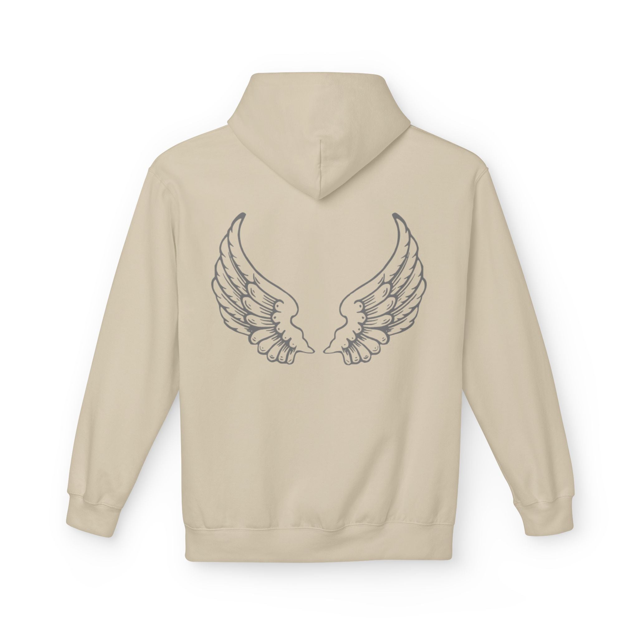 Angel Wings Fleece Hoodie - Cozy, Unisex, Casual Wear for Everyday Life, Gifts for Friends, Warm Layering, Fashion Statement