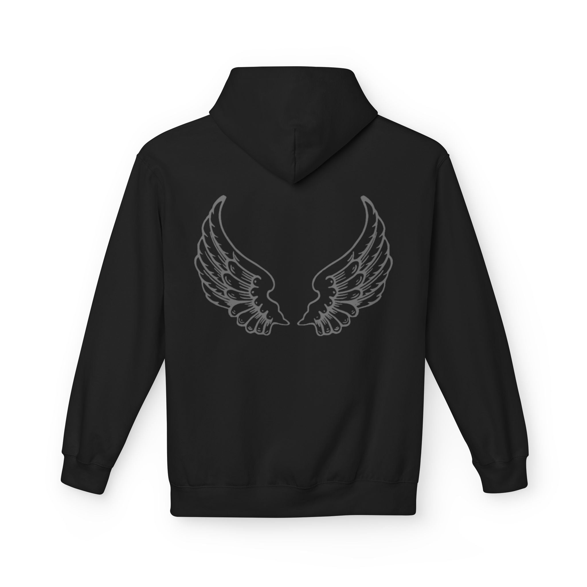 Angel Wings Fleece Hoodie - Cozy, Unisex, Casual Wear for Everyday Life, Gifts for Friends, Warm Layering, Fashion Statement