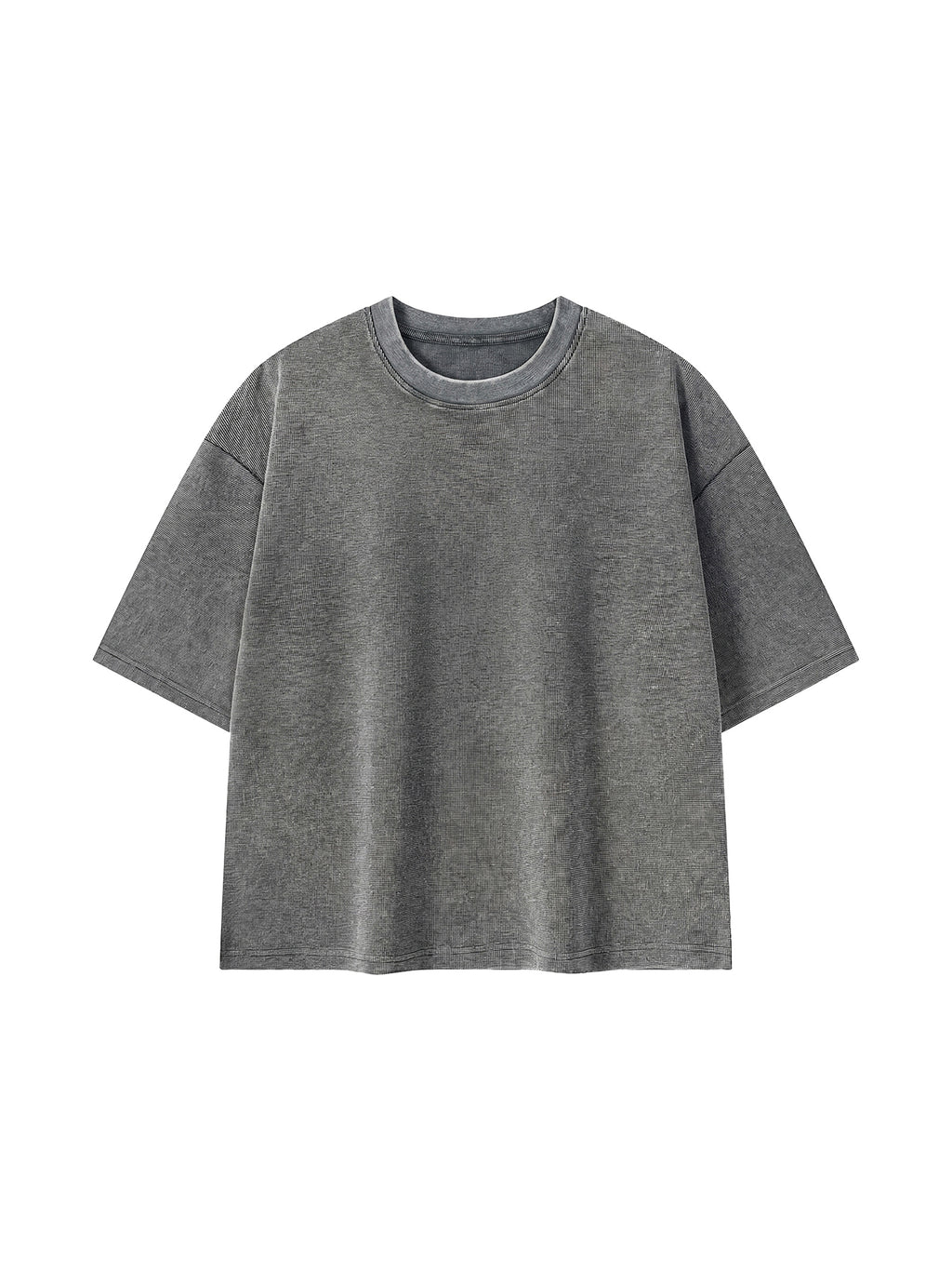 Unisex Mineral Wash Waffle Boxy T-Shirt