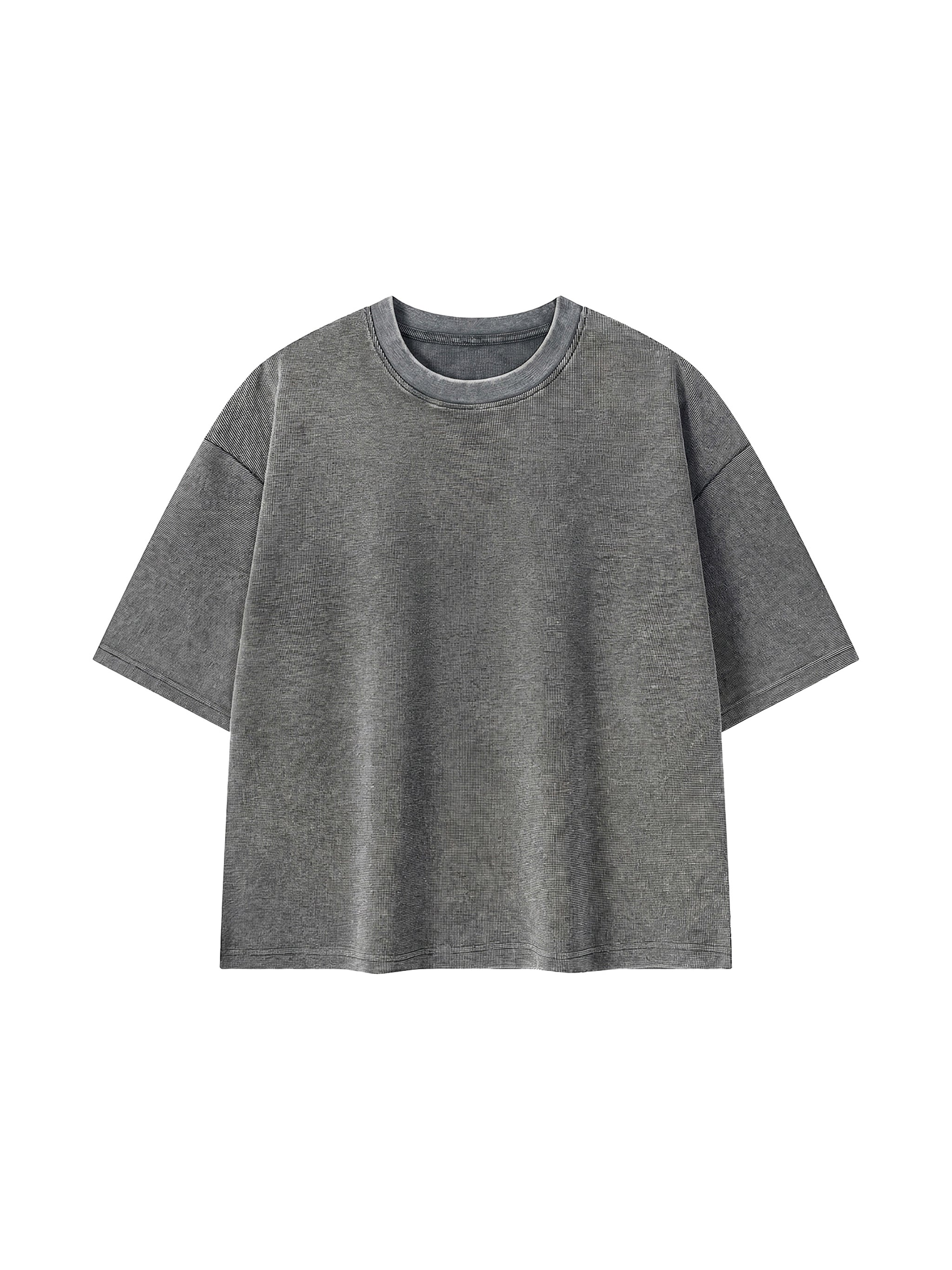 Unisex Mineral Wash Waffle Boxy T-Shirt